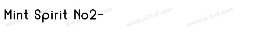 Mint Spirit No2字体转换